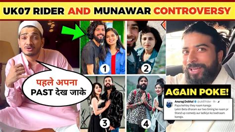 Uk07 Rider Vs Munawar Faruqui Controversy Uk07 Rider Troll Munawar Faruqui Anurag Dobhal