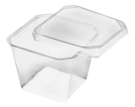 Pote Quadrado 250ml Bolo De Pote Freezer Microondas 120 Un MercadoLivre