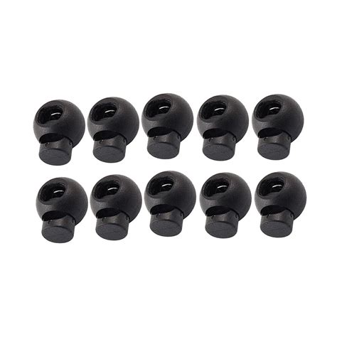 25 Pcs Plastic Toggle Round Spring Toggles Luggage Lanyard Stoppers