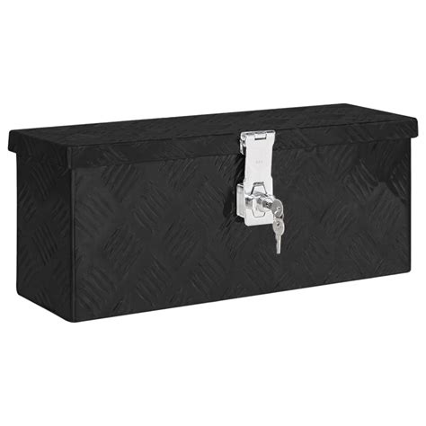 VidaXL Opbergbox 50x15x20 5 Cm Aluminium Zwart Online Kopen VidaXL Be