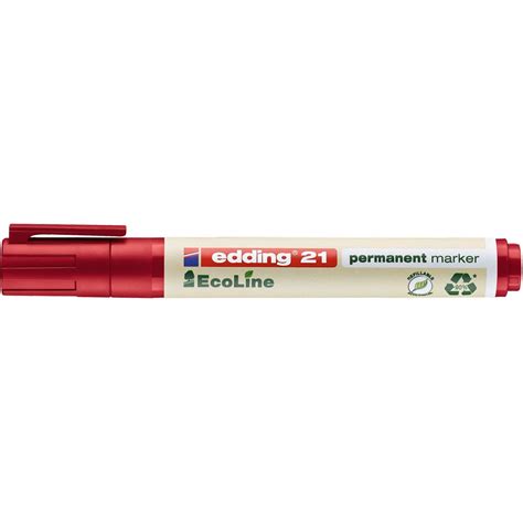 Edding Permanentmarker Ecoline Rundspitze Rot Brevo Service De