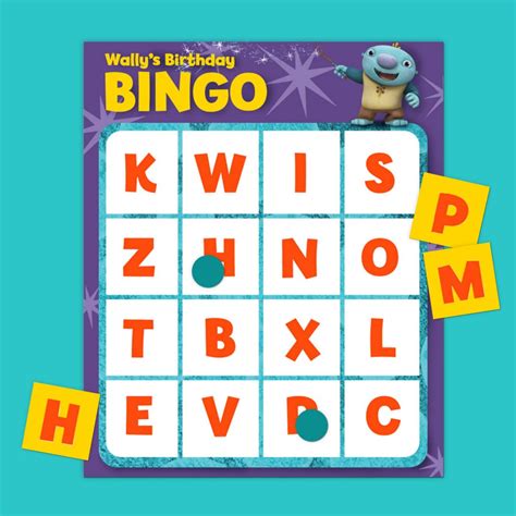 Wallykazam Birthday Bingo Game Nickelodeon Parents