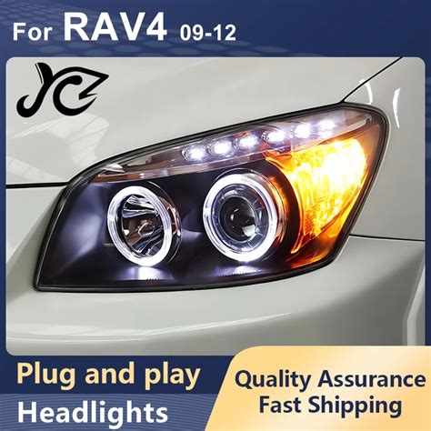 Car Styling Headlights For Toyota Rav4 2009 2012 Rav 4 Led Angle Eye Day Running Lights