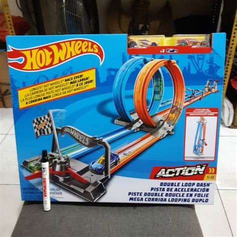 Hotwheels Hot Wheels Track Double Loop Dash Shopee Indonesia