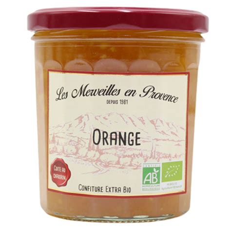 Bio Confiture Extra d Orange Les Merveilles en Provence Qualité