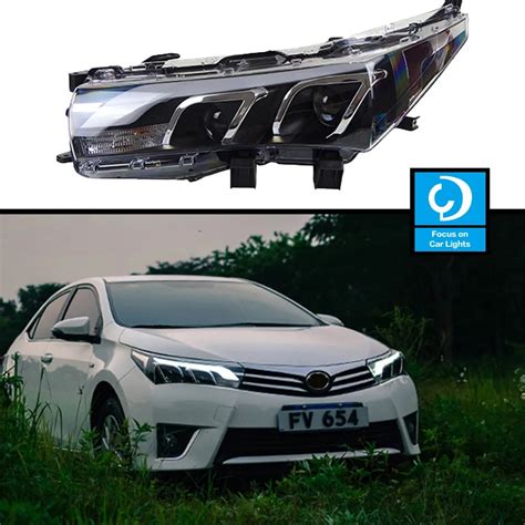 Car Front Headlight For Toyota Corolla 2014 2016 LED HeadLamp Styling