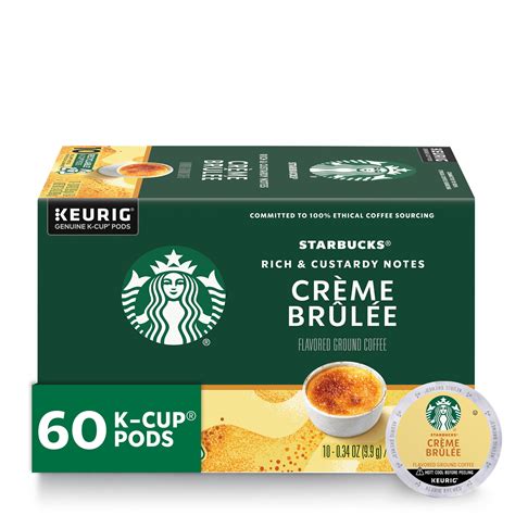 Buy StarbucksK Cup Coffee Pods Crème Brûlée Flavored Coffee Naturally