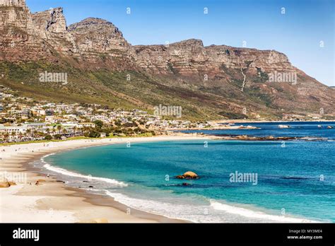 Panoramic View Of Fish Hoek And Beach The Town Seen In The Valley