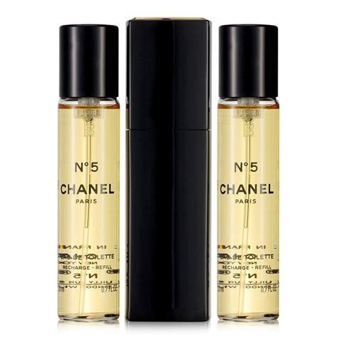 Chanel No5 Eau De Toilette Purse Spray And 2 Refills 3x20ml07oz