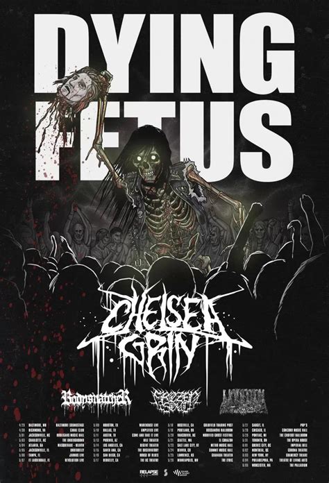 Concert Dying Fetus 29 05 2022 Pontiac The Crofoot Etats Unis