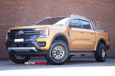 Ford Ranger Next Gen Kmc Grs Machined W Satin Black Lip