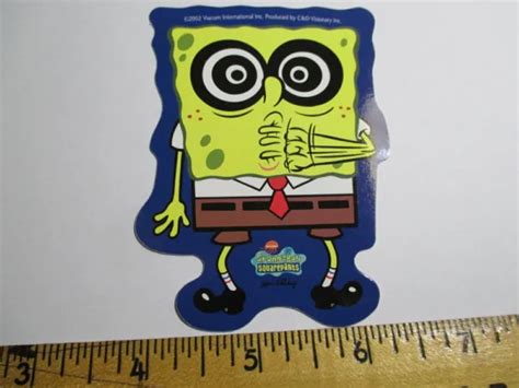 SPONGEBOB SQUAREPANTS STICKER NOS Cartoons Nickelodeon 2002 7 92