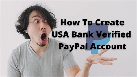 How To Create Usa Bank Verified Paypal Account Easy Process Youtube