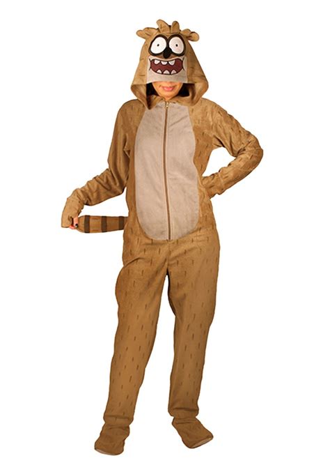 Regular Show Adult Rigby Pajamas Halloween Costumes