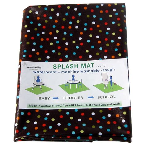 Highchair Mat High Chair Mat Splash Mat By Laminatedcottonshop