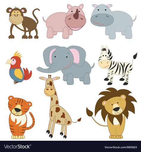 African animals Royalty Free Vector Image - VectorStock