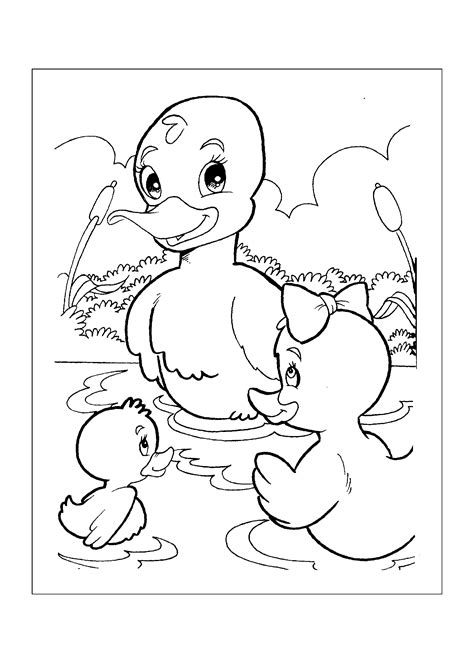 Desenhos Para Imprimir E Colorir De Patos