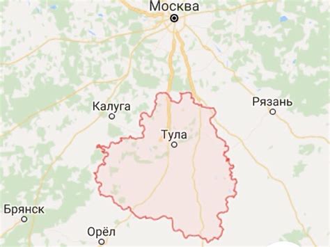 Тульская Область Карта Фото