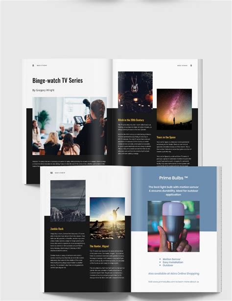 Entertainment Magazine Blogger Template In InDesign Word Publisher