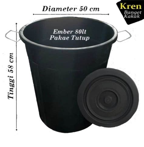 Ember Plastik Tong Air 80 Ltr Lazada Indonesia