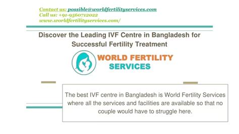 Ppt Discover The Ivf Centre In Bangladesh For Successfuleading L