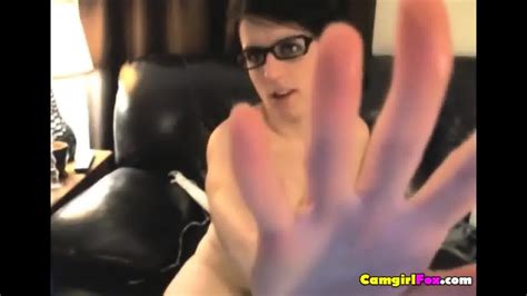 Busty College Babe In Glasses Masturbates HD