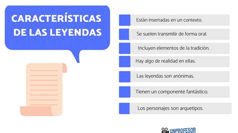 7 características de las LEYENDAS con ejemplos