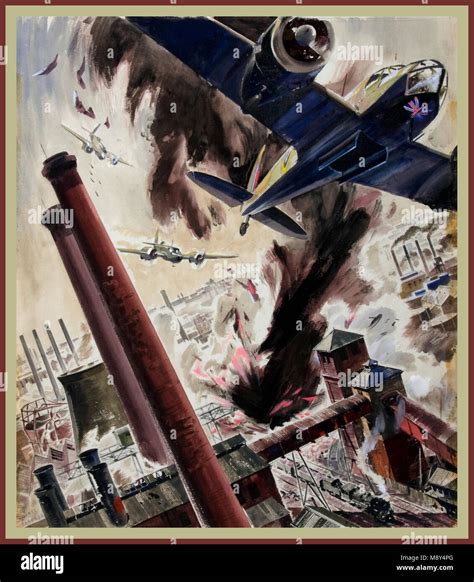 Royal airforce world war 2 poster wellington bomber hi-res stock ...