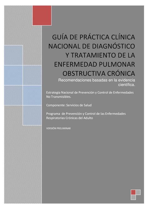 Pdf GuÍa De PrÁctica ClÍnica Nacional De DiagnÓstico Y · Guía De