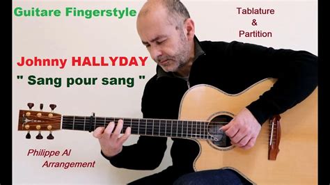 Johnny Hallyday Sang Pour Sang Guitare Fingerstyle YouTube