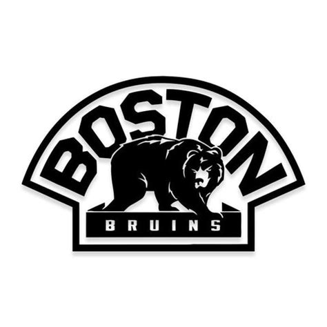 NHL Boston Bruins Logo Decal Sticker with Bear – Decalfly