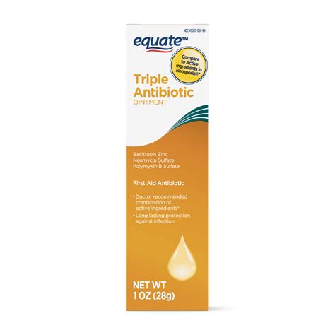 Equate First Aid Triple Antibiotic Ointment 1 Ounce