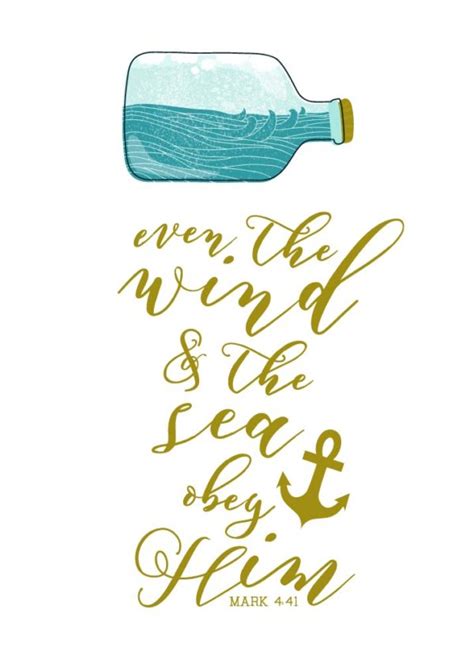 Even The Wind And The Sea Obey Him Mark 441 Seeds Of Faith
