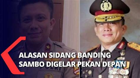 Sambo Banding Atas Putusan Pemecatan Dari Polri Sidang Berlangsung