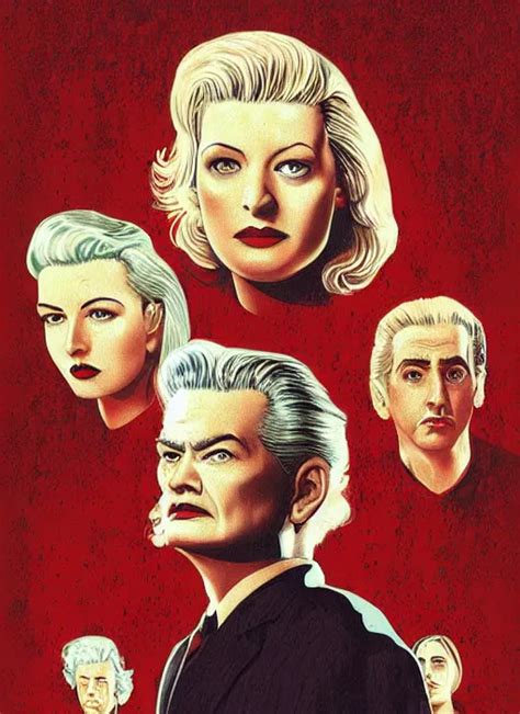 Twin Peaks Movie Poster Art By Gervasio Gallardo Stable Diffusion