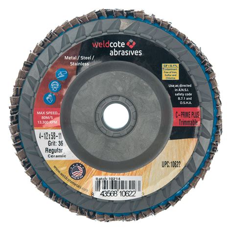 Trimmable Flap Discs Weldcote Abrasives