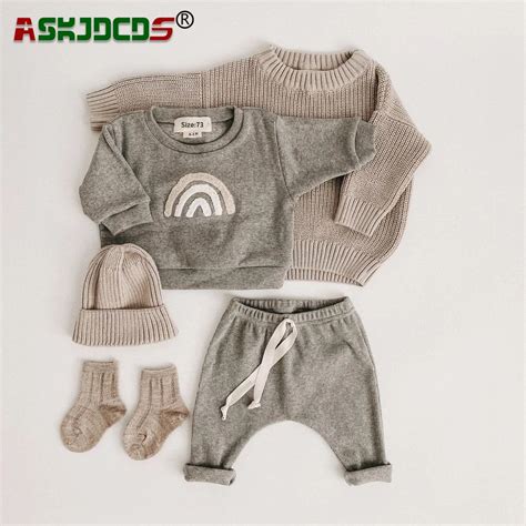 Conjunto De Ropa De Manga Larga Para Beb Sudadera Y Pantal N De Arco