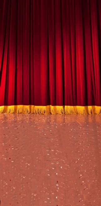 Red Curtain and Stage Backdrop