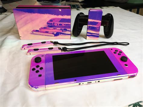 Nintendo Switch Vinyl Rainbow Skin Switch Accessories Shine Etsy