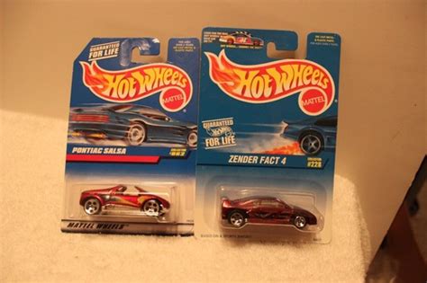 HOT WHEELS LOT 2 1997 PONTIAC SALSA 862 1996 ZENDER FACT 4 228 EBay