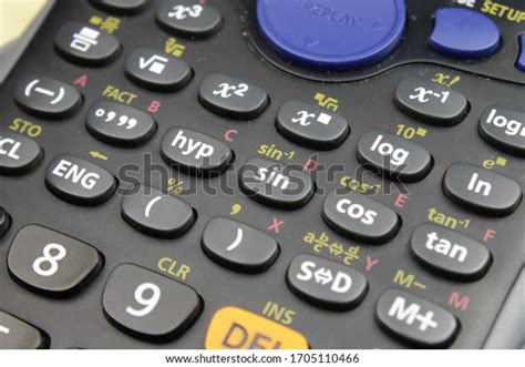 Scientific Calculator Buttons Close Stock Photo 1705110466 Shutterstock