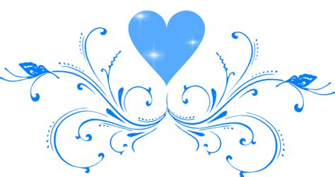 Blue Butterfly Scroll Clip Art At Vector Clip Art Online