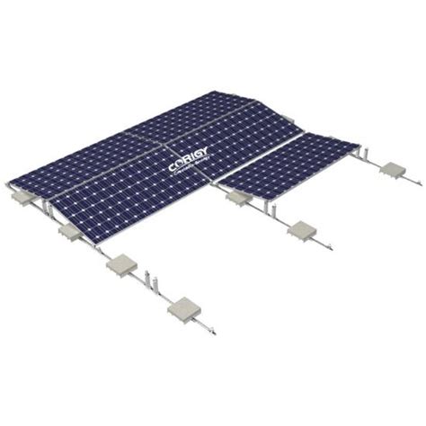 Corigy Flat Roof East West Solar PV Mounting Ballast Manufacturer