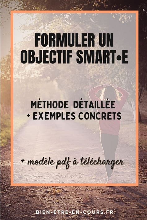 Comment Formuler Ses Objectifs Smart Exemples Et PDF