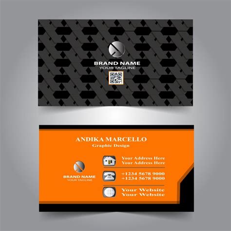 Premium Vector Modern Business Card Design Template