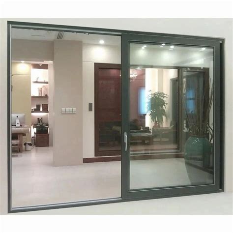 Grey Commercial Aluminium Glass Sliding Door For Home Interior At Rs