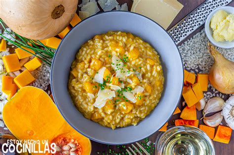 Receta de risotto de calabaza y queso parmesano Buenísimo