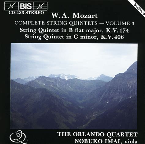 BIS Records Mozart Complete String Quintets Vol 3