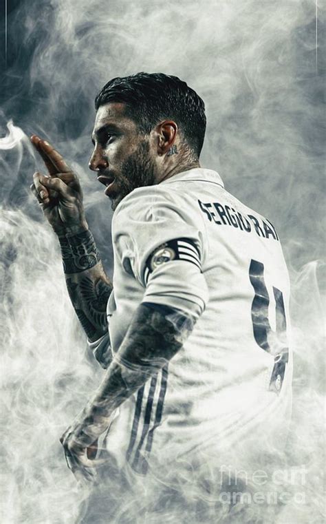 Sergio Ramos Digital Art by Reka Michael