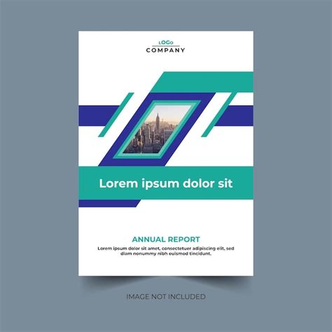 Informe Anual O Plantilla De Portada Comercial Vector Premium